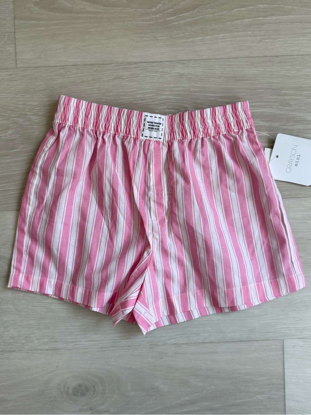 GRAYSON MINI Pink Striped Shorts NWT 5T Scandi Style